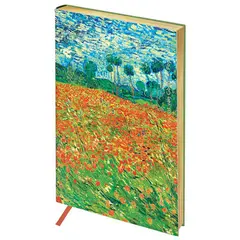 Записная книжка А5 80л. ЛАЙТ, кожзам, Greenwich Line &quot;Vision. Van Gogh. Poppy field&quot;, тон. блок, зол, фото 1