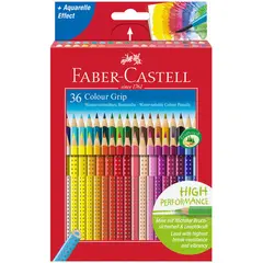 Карандаши цветные Faber-Castell &quot;Grip&quot;, 36цв., трехгран., заточен., картон., европодвес, фото 1