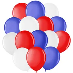 Воздушные шары,  50шт., М12/30см, MESHU &quot;Триколор&quot;, пастель, 3 цвета ассорти, фото 1