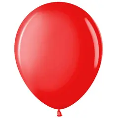 Воздушные шары,  50шт., М12/30см, MESHU, пастель, красный, фото 1