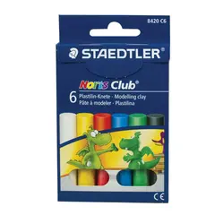 Пластилин классический STAEDTLER &quot;Noris Club&quot;, 6 цветов, 126 г, картонная упаковка, 8420 C6, фото 1