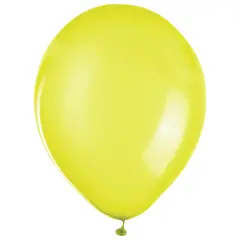 Шары воздушные ZIPPY (ЗИППИ) 10&quot; (25 см), комплект 50 шт., желтые, в пакете, 104178, фото 1