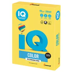 Бумага IQ color, А4, 120 г/м2, 250 л., интенсив, канареечно-желтая, CY39, фото 1
