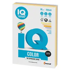 Бумага IQ color, А4, 80 г/м2, 250 л., (5 цв. х 50 л.), цветная, умеренно-интенсив (тренд) RB03, фото 1