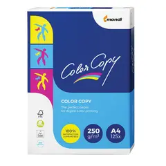 Бумага COLOR COPY, А4, 250 г/м2, 125 л., для полноцветной лазерной печати, А++, Австрия, 161% (CIE), А4-34792, фото 1