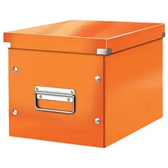 Короб архивный LEITZ &quot;Click &amp; Store&quot; L, 310х320х360 мм, ламинированный картон, разборный, оранжевый, 61080044, фото 1