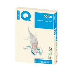 Бумага IQ color, А4, 80 г/м2, 100 л., пастель, кремовая, CR20, фото 1