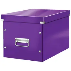 Короб архивный LEITZ &quot;Click &amp; Store&quot; L, 310х320х360 мм, ламинированный картон, разборный, фиолетовый, 61080062, фото 1