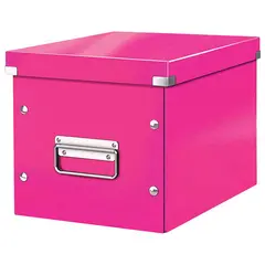 Короб архивный LEITZ &quot;Click &amp; Store&quot; L, 310х320х360 мм, ламинированный картон, разборный, розовый, 61080023, фото 1