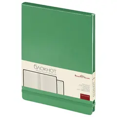 Бизнес-Блокнот А5, 100 л., твердая обложка, балакрон, открытие вверх, Bruno Visconti, Зеленый, 3-103/03, фото 1