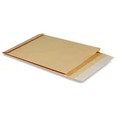 Конверт-пакет В4 объемный (250х353х40 мм), до 300 листов, крафт-бумага, отрывная полоса, 391157, фото 1