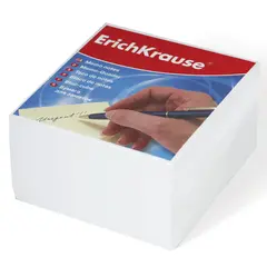Блок для записей ERICH KRAUSE непроклеенный, куб 9х9х5 см, белый, белизна 95-98%, 2717, фото 1