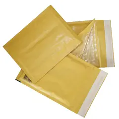 Конверт-пакеты с прослойкой из пузырчатой пленки (240х330 мм), крафт-бумага, отрывная полоса, КОМПЛЕКТ 10 шт., G/4-G.10, фото 1