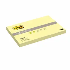 Блок самоклеящийся (стикер) POST-IT Basic, 76х127 мм, 100 л., желтый, 655R-BY, фото 1