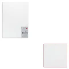 Картон белый грунтованный для живописи, 25х35 см, двусторонний, толщина 2 мм, акриловый грунт, фото 1