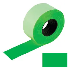 Этикет-лента 26х16 мм, прямоугольная, зеленая, КОМПЛЕКТ 5 рулонов по 800 шт., BRAUBERG, 128460, фото 1