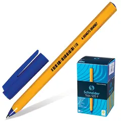 Ручка шариковая SCHNEIDER &quot;Tops 505 F&quot;, СИНЯЯ, корпус желтый, узел 0,8 мм, линия письма 0,4 мм, 150503, фото 1