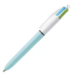 Ручка шариковая автоматическая BIC &quot;4 Colours&quot;, 4 цвета (голубой,фиолетовый, розовый, салатовый), узел 1 мм, линия письма 0,32 мм, 887777, фото 1
