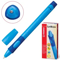 Ручка шариковая STABILO &quot;Left Right&quot;, СИНЯЯ, для правшей, корпус синий, узел 0,8 мм, линия письма 0,4 мм, 6328/1-10-41, фото 1