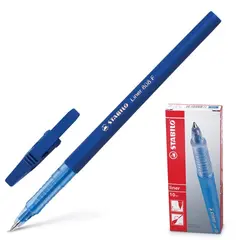 Ручка шариковая STABILO &quot;Liner&quot;, СИНЯЯ, корпус синий, узел 0,7 мм, линия письма 0,3 мм, 808/41, фото 1