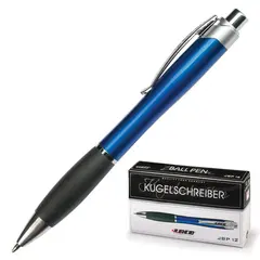 Ручка шариковая автоматическая LACO, СИНЯЯ, корпус синий, узел 1 мм, линия письма 1 мм, JBP 12, фото 1