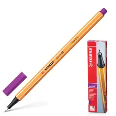 Ручка капиллярная STABILO &quot;Point&quot;, СИРЕНЕВАЯ, корпус оранжевый, линия письма 0,4 мм, 88/58, фото 1