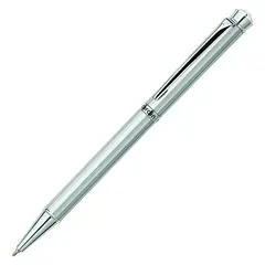 Ручка подарочная шариковая PIERRE CARDIN &quot;Crystal&quot;, корпус серебряный, латунь, хром, синяя, PC0708BP, фото 1