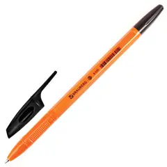 Ручка шариковая BRAUBERG &quot;X-333 Orange&quot;, ЧЕРНАЯ, корпус оранжевый, узел 0,7 мм, линия письма 0,35 мм, 142410, фото 1