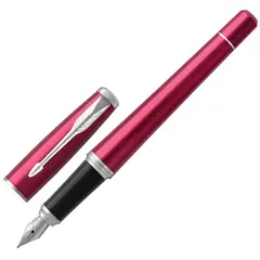 Ручка перьевая PARKER &quot;Urban Core Vibrant Magenta CT&quot;, корпус пурпурный глянцевый лак, хромированные детали, синяя, 1931599, фото 1