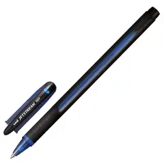 Ручка шариковая масляная с грипом UNI &quot;JetStream&quot;, СИНЯЯ, корпус синий, узел 0,7 мм, линия письма 0,35 мм, SX-101-07 BLUE, фото 1