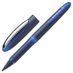 Ручка-роллер SCHNEIDER &quot;One Business&quot;, СИНЯЯ, корпус темно-синий, узел 0,8 мм, линия письма 0,6 мм, 183003, фото 1