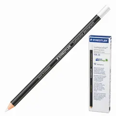 Маркер-карандаш сухой перманентный для любой поверхности STAEDTLER, БЕЛЫЙ, 4,5 мм, 108 20-0, фото 1