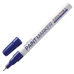 Маркер-краска лаковый MUNHWA &quot;Extra Fine Paint Marker&quot;, СИНИЙ, 1 мм, нитро-основа, EFPM-02, фото 1