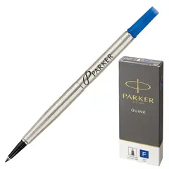 Стержень для ручки-роллера PARKER &quot;Quink RB&quot;, металлический 116 мм, линия письма 0,5 мм, синий, 1950279, фото 1