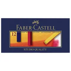 Пастель сухая художественная FABER-CASTELL &quot;Soft pastels&quot;, 12 цветов, квадратное сечение, 128312, фото 1