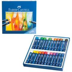 Пастель масляная художественная FABER-CASTELL &quot;Oil Pastels&quot;, 24 цвета, круглое сечение, 127024, фото 1
