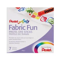 Пастель для ткани PENTEL &quot;Fabric Fun&quot;, 7 цветов, картонная упаковка, PTS-7, фото 1