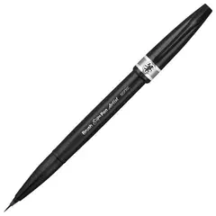 Ручка-кисть PENTEL &quot;Brush Sign Pen Artist&quot;, линия письма 0,5-5 мм, серая, SESF30C-N, фото 1