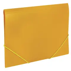 Папка на резинках BRAUBERG &quot;Contract&quot;, желтая, до 300 листов, 0,5 мм, бизнес-класс, 221800, фото 1