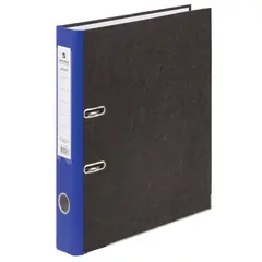Папка-регистратор BRAUBERG, мраморное покрытие, А4 +, содержание, 50 мм, синий корешок, 221982, фото 1