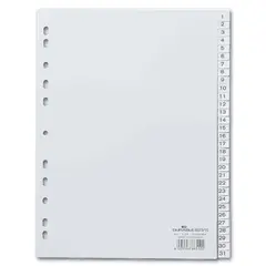 Разделитель пластиковый DURABLE, 31 лист, А4, цифровой 1-31 (месяц), 6523-10, фото 1