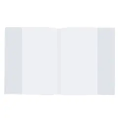 Обложка ПП для тетради и дневника ПИФАГОР прозрачная, плотная, 210х350 мм, 60 мкм, 223075, фото 1