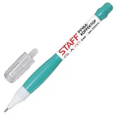 Ручка-корректор STAFF, 6 мл, металлический наконечник, 225213, фото 1