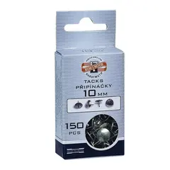 Кнопки канцелярские KOH-I-NOOR, металлические, серебряные, 10 мм, 150 шт., в картонной коробке с подвесом, 9600100303KS, фото 1