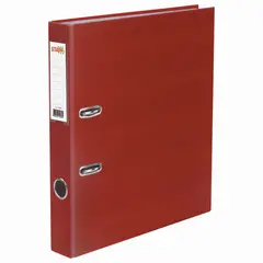 Папка-регистратор STAFF, с покрытием из ПВХ, 50 мм, без уголка, красная, 225978, фото 1