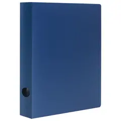 Папка на 2 кольцах STAFF, 40 мм, синяя, до 300 листов, 0,5 мм, 225720, фото 1