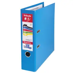 Папка-регистратор ESSELTE &quot;VIVIDA Plus&quot;, А4+, с двухсторонним покрытием из пластика, 80 мм, синяя, 81185, фото 1