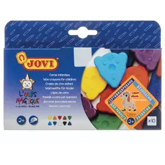 Восковые мелки фигурные JOVI, 10 цветов, для малышей, картонная коробка, 941, фото 1