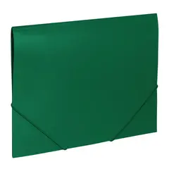 Папка на резинках BRAUBERG &quot;Office&quot;, зеленая, до 300 листов, 500 мкм, 227710, фото 1
