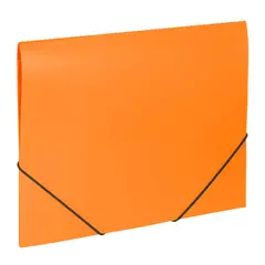 Папка на резинках BRAUBERG &quot;Office&quot;, оранжевая, до 300 листов, 500 мкм, 228084, фото 1